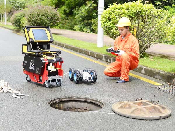 红毛镇管道机器人检测
